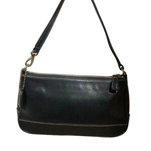 Coach vintage Demi Hampton black leather mini bag 7785